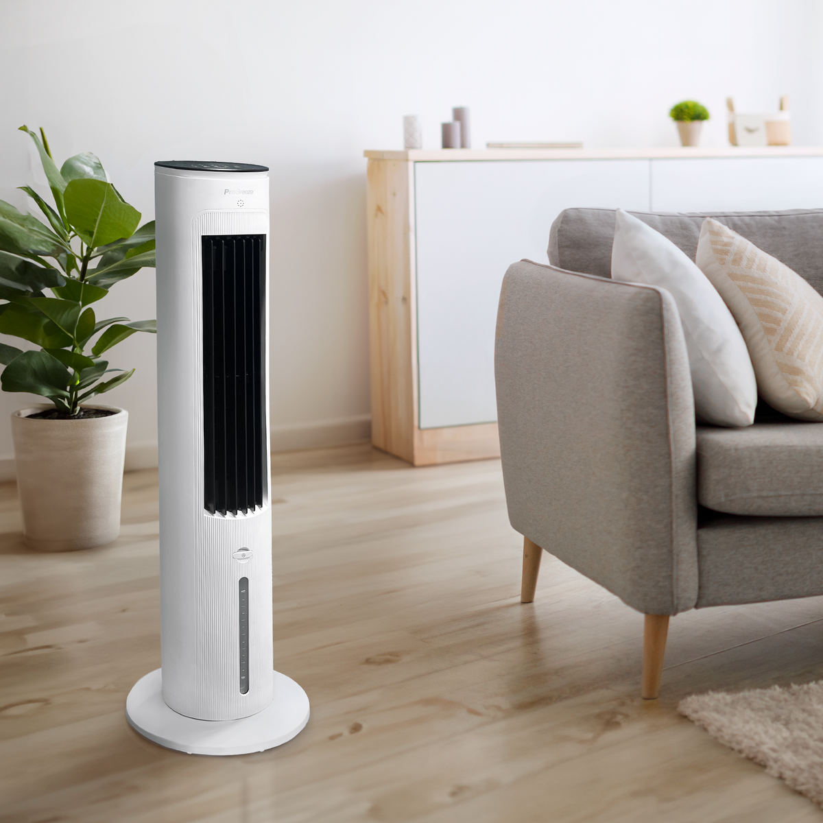 Omniair 5L Evaporative Air Foler & Portable Tower Ventime avec modes d'humidification