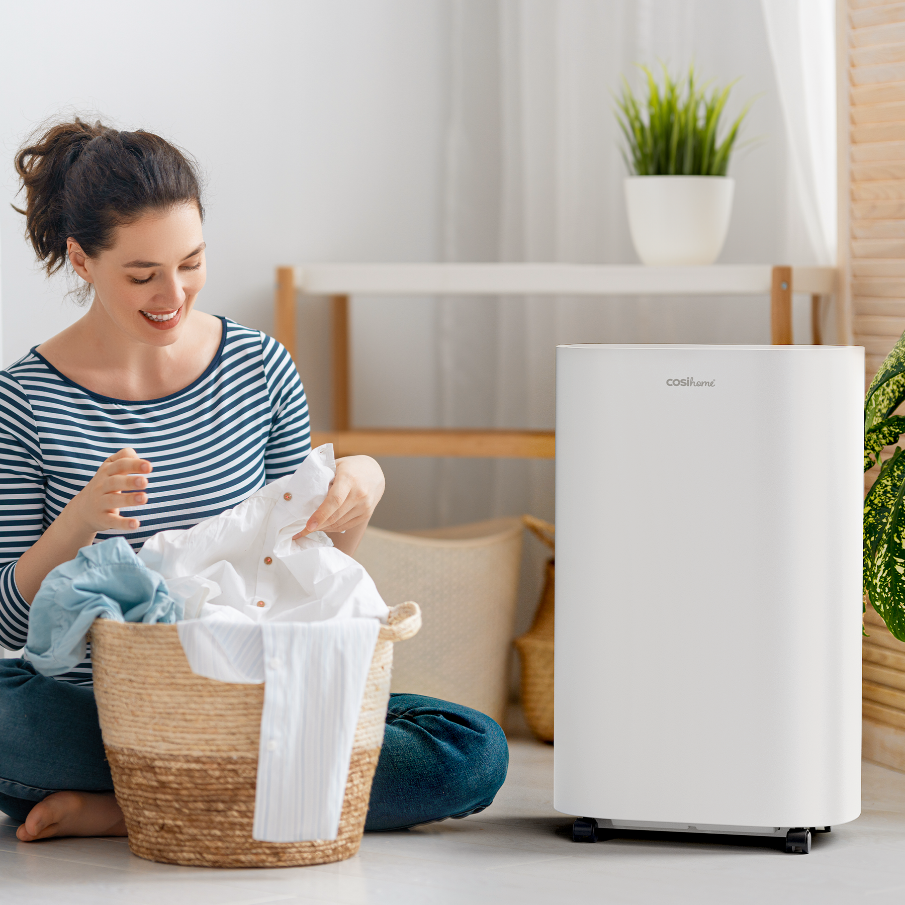 Déshumidificateur de 25L avec réservoir d'eau de 6,5 L