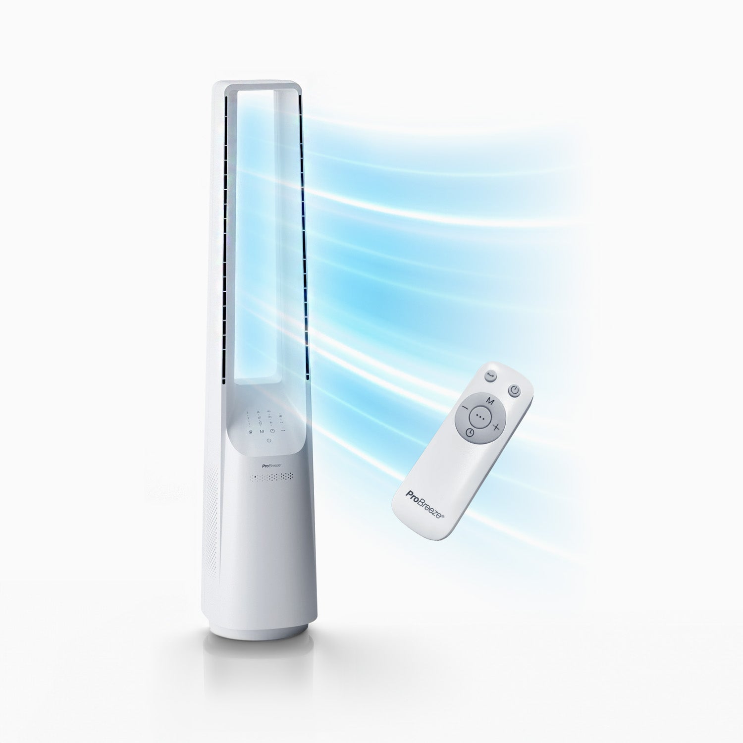 40" Bladeless torenventilator met slimme app-bediening - Wit