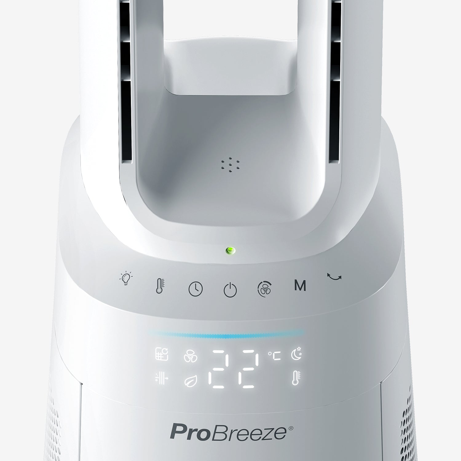 OmniAir 41" Ventilatore a torre premium senza pale e purificatore d'aria con controllo intelligente tramite app - Bianco