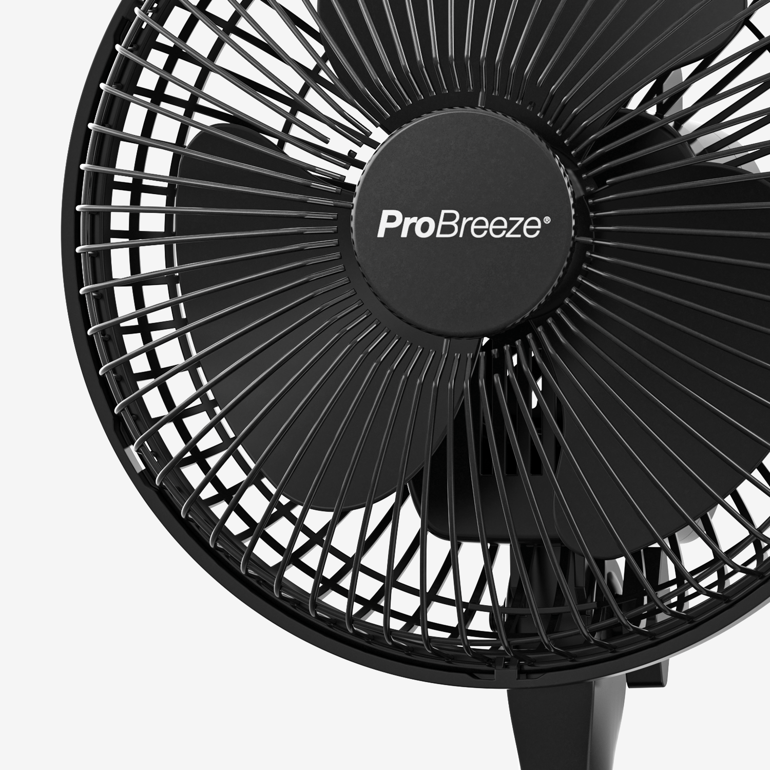 6" Mini ventilateur à pince - Ultra silencieux et haute puissance - Noir