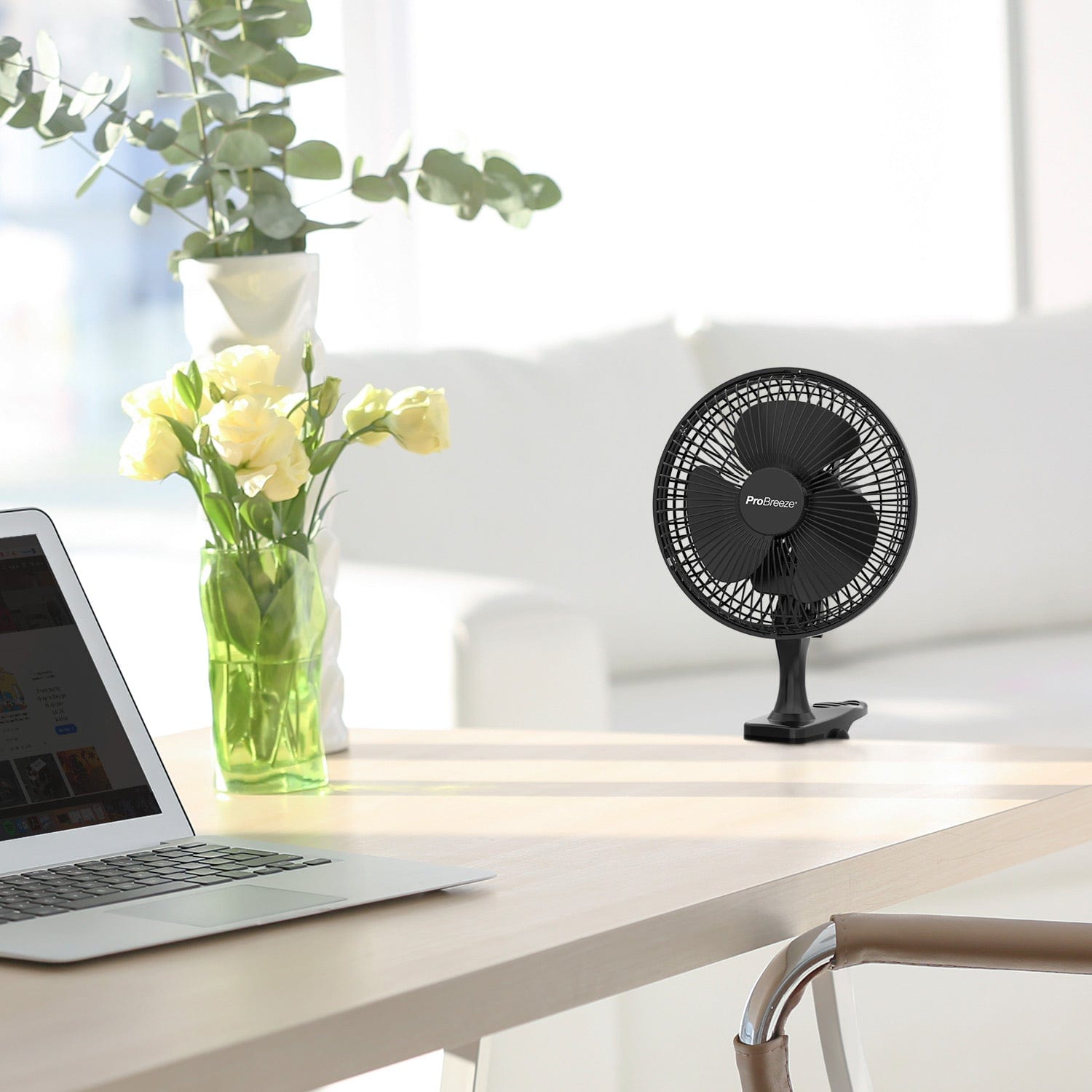 6" Mini ventilateur à pince - Ultra silencieux et haute puissance - Noir