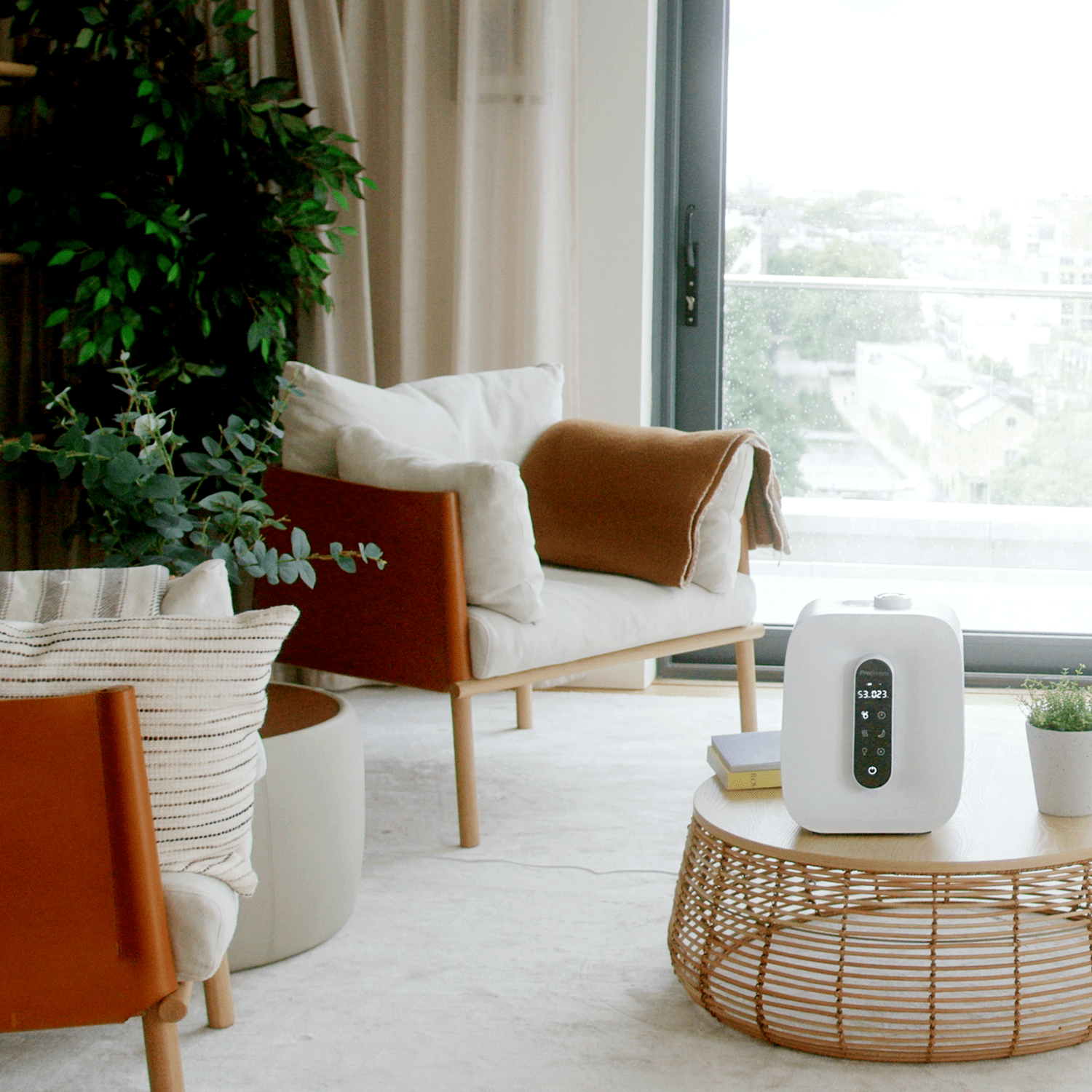 Humidificador ultrasónico 5.6L con fusor de aroma pod