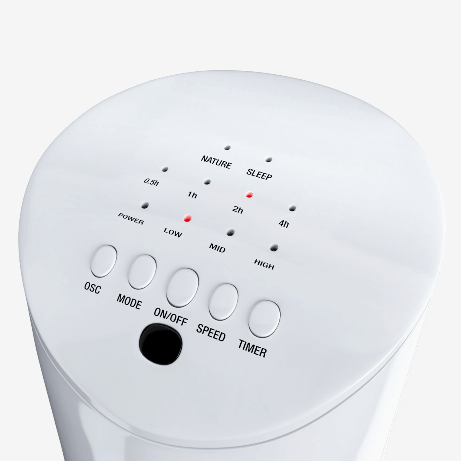 30" Ventilateur tour oscillant - Blanc
