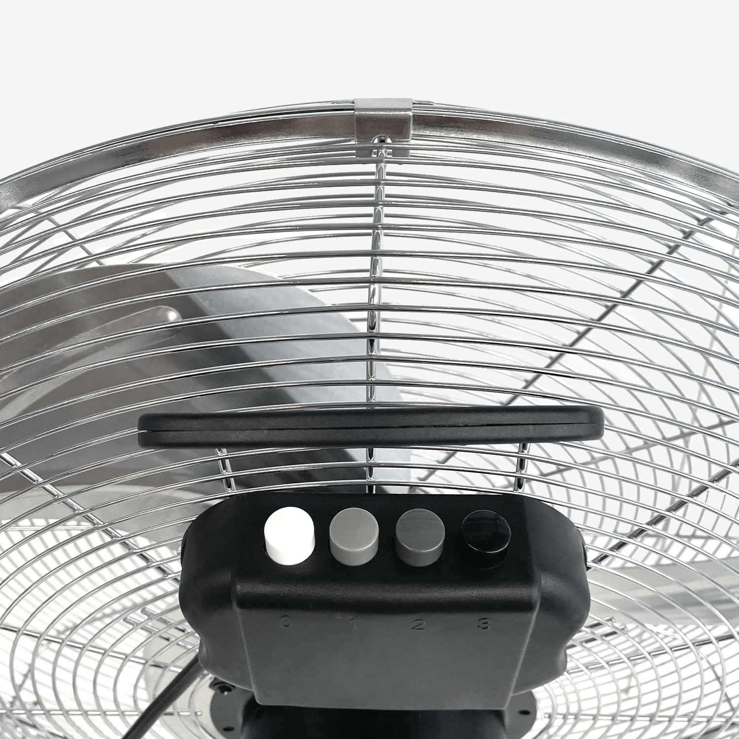 20-inch chromen vloerventilator voor sportscholen