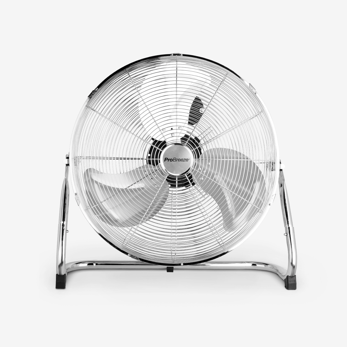 20-inch chromen vloerventilator voor sportscholen
