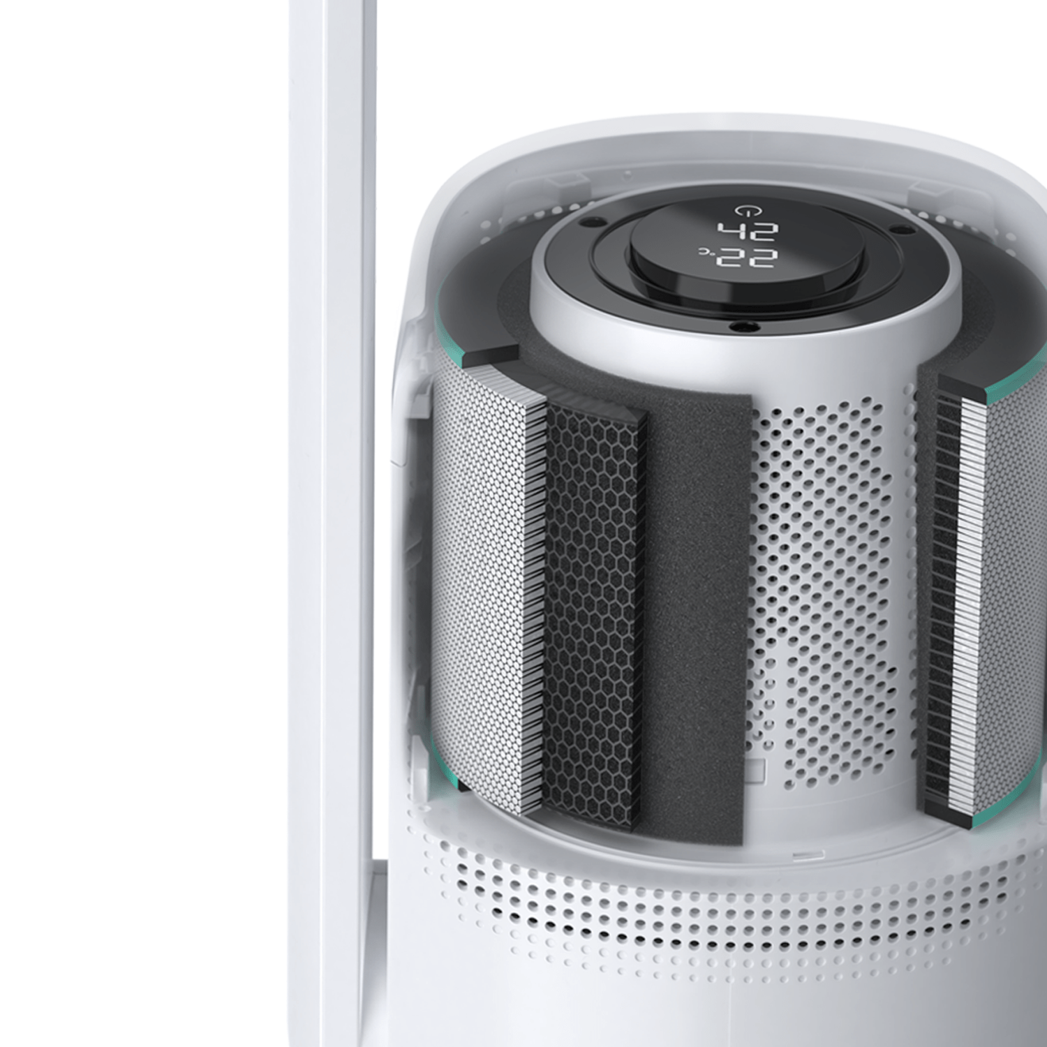 Filtro de substituição para ventilador de torre sem pás PB-F12W e purificador de ar