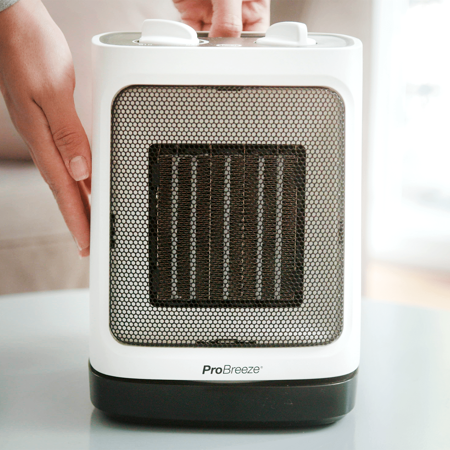 Miniaquecedor de cerâmica de 2.000 W com oscilação automática