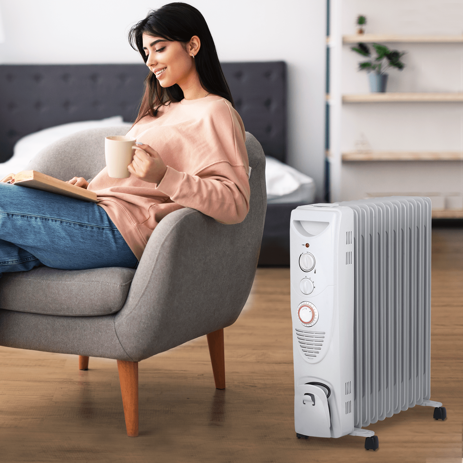 2500W Ölgefüllter Kühler mit 11 Flossen