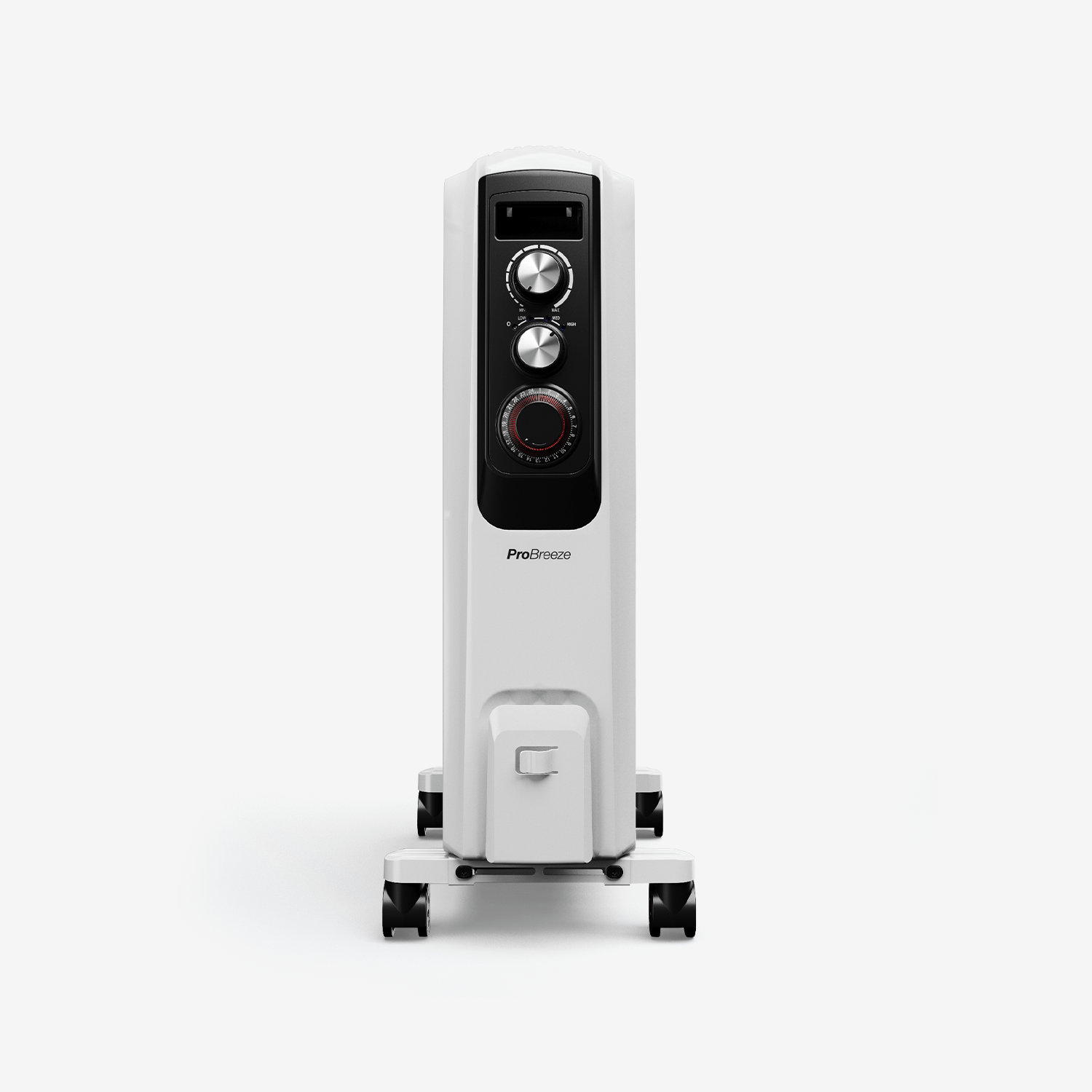 Radiador de óleo de 2000 W com display digital - 8 aletas, temporizador, 4 configurações de calor