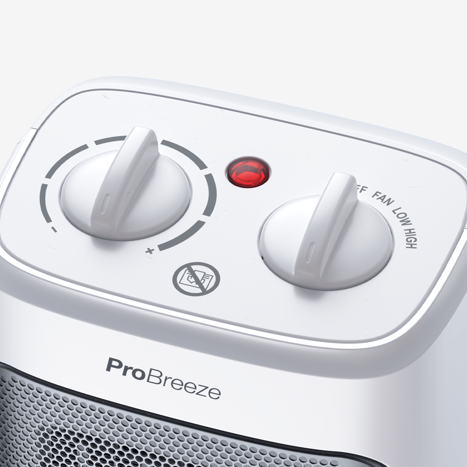 Mini termoventilatore in ceramica da 2000 W - bianco