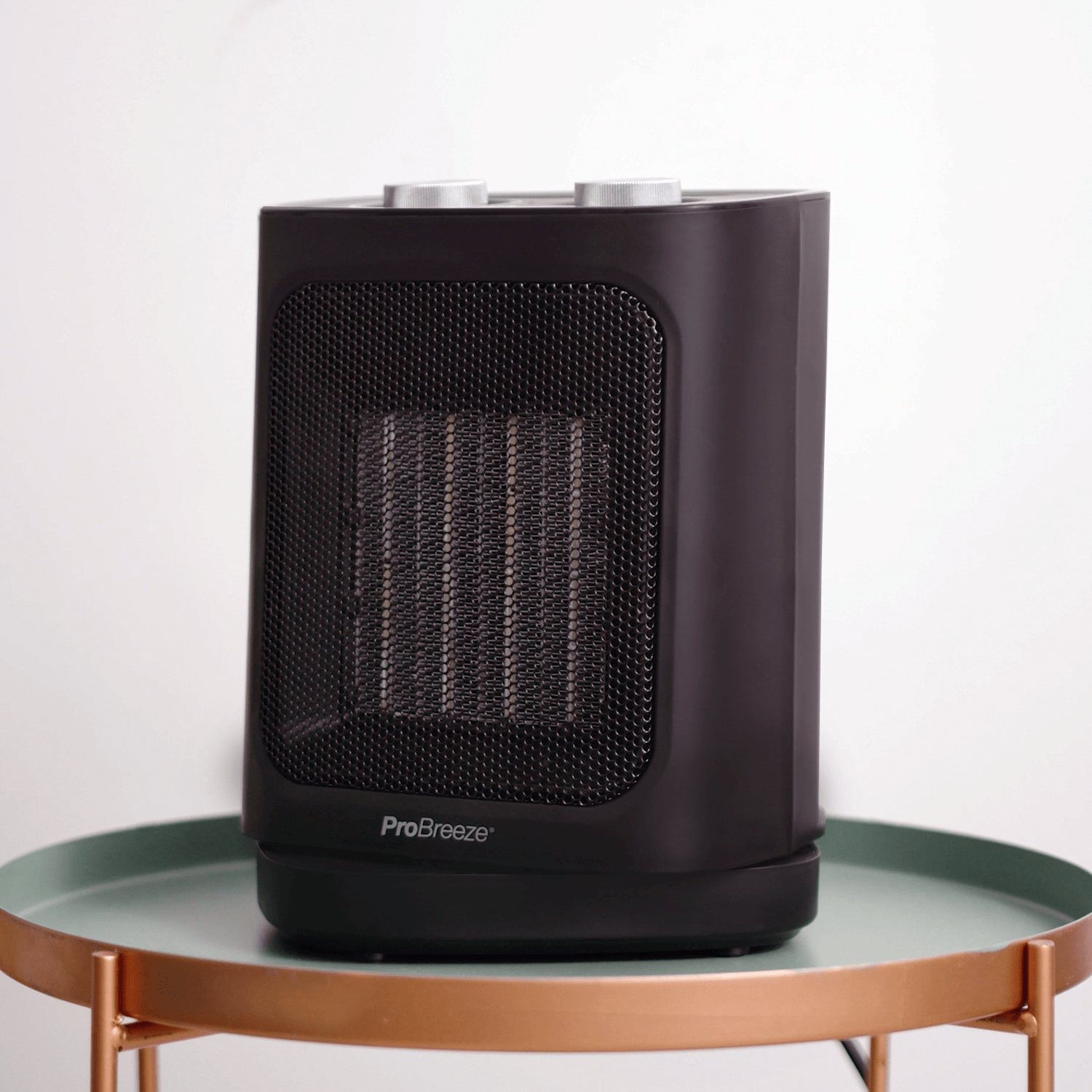 Mini termoventilatore in ceramica da 1800 W - nero