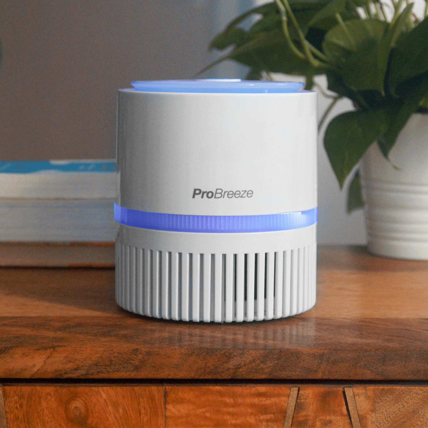 Mini purificador de ar 3 em 1 com filtro True HEPA e ionizador negativo