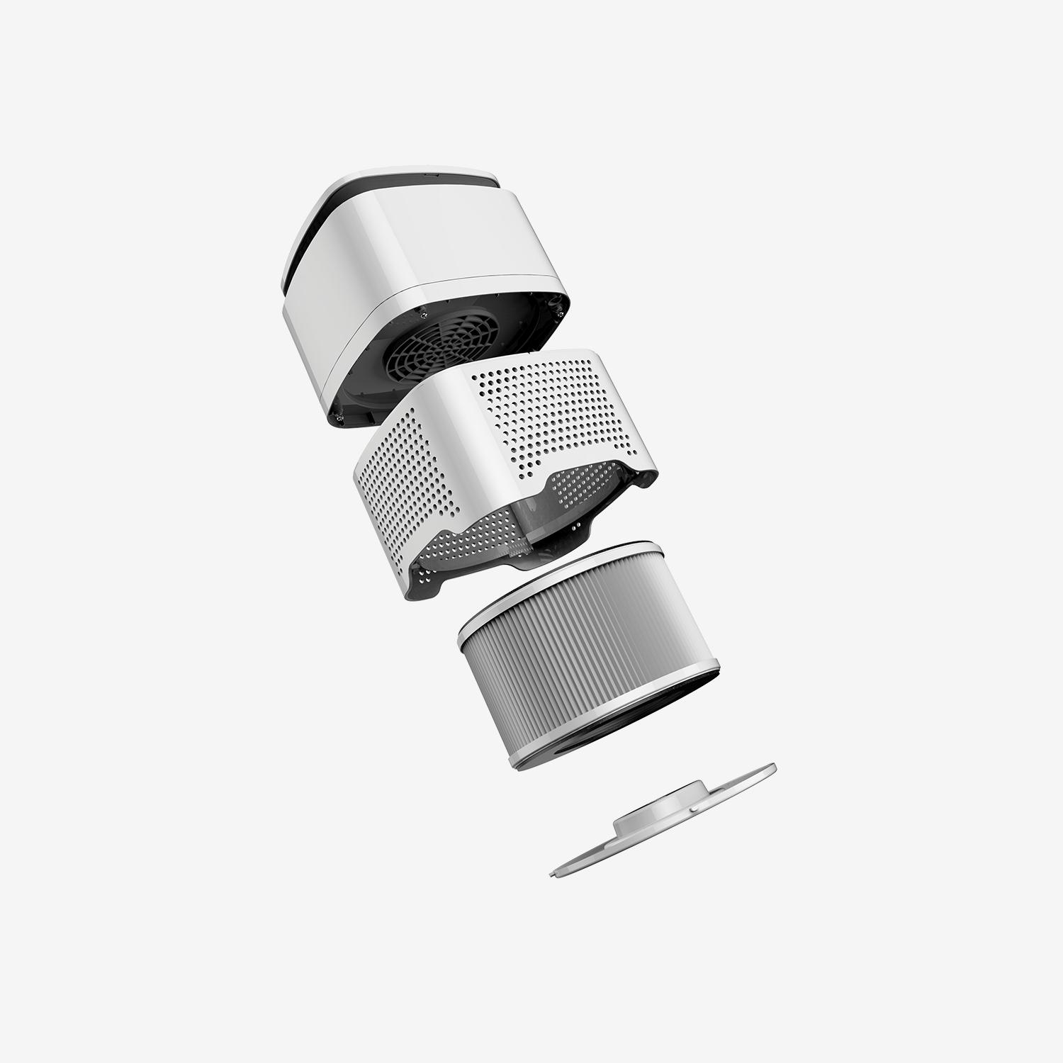 Purificatore d'aria 4 in 1: vero filtro HEPA con generatore di ioni negativi