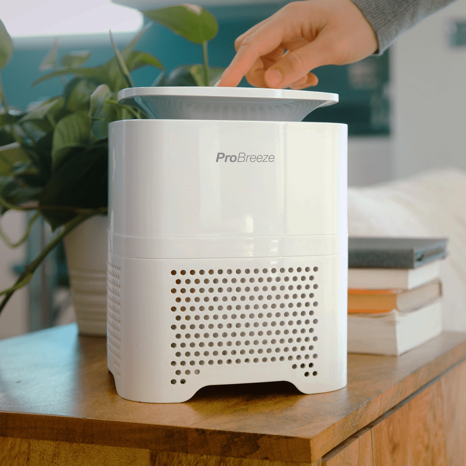 Purificatore d'aria 4 in 1: vero filtro HEPA con generatore di ioni negativi