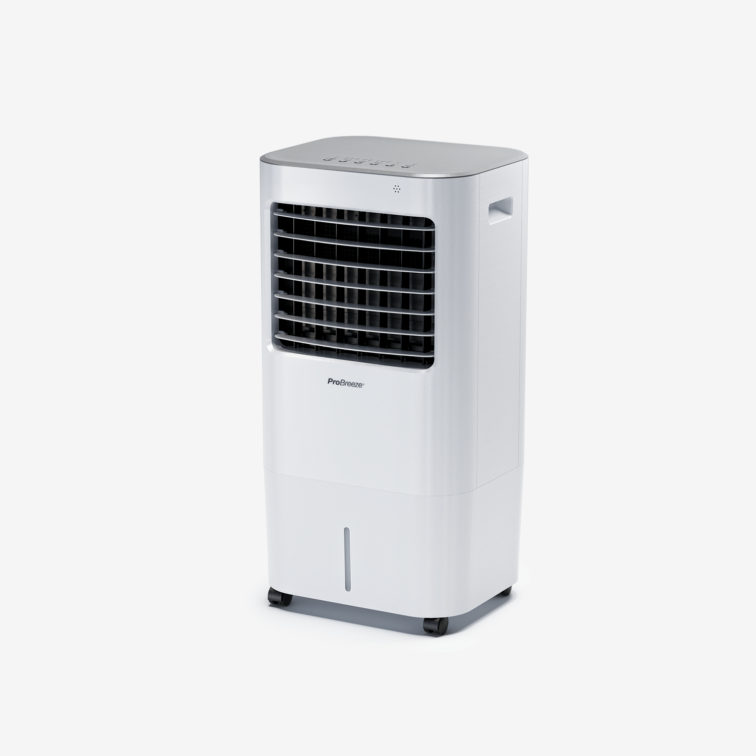 <tc>Raffreddatore d'aria portatile da 10 litri con 4 modalità operative, 3 velocità della ventola, display LED e telecomando</tc>