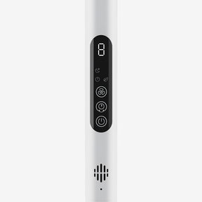 AirFlo™ Slim 43" Hybrid Pedestal Fan - Ultra- Quiet Air Circulator - White/Black