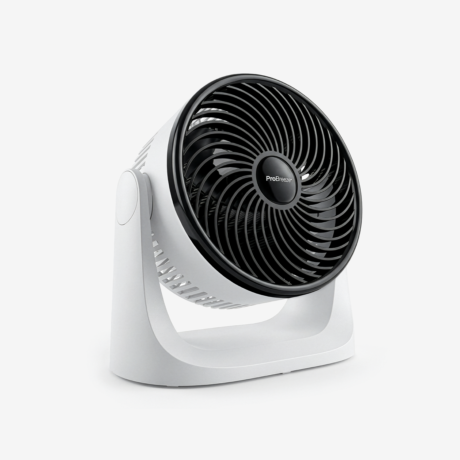 AirFlo™ Mini 11" Turbo Fan - Ultra-Quiet Air Circulator - White/Black