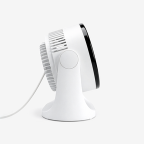 AirFlo™ Mini 11" Turbo Fan - Ultra-Quiet Air Circulator - White/Black
