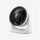 AirFlo™ Mini 11" Turbo Fan - Ultra-Quiet Air Circulator - White/Black