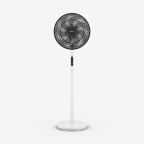 AirFlo™ Slim 43" Hybrid Pedestal Fan - Ultra- Quiet Air Circulator - White/Black