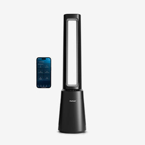 OmniAir 41" Ventilatore a torre premium senza pale e purificatore d'aria con controllo intelligente tramite app - Nero