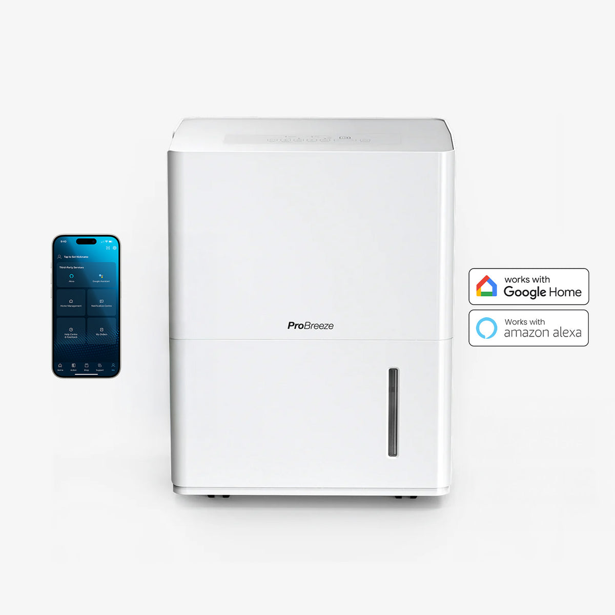 Desumidificador 30L com controle de aplicativo inteligente