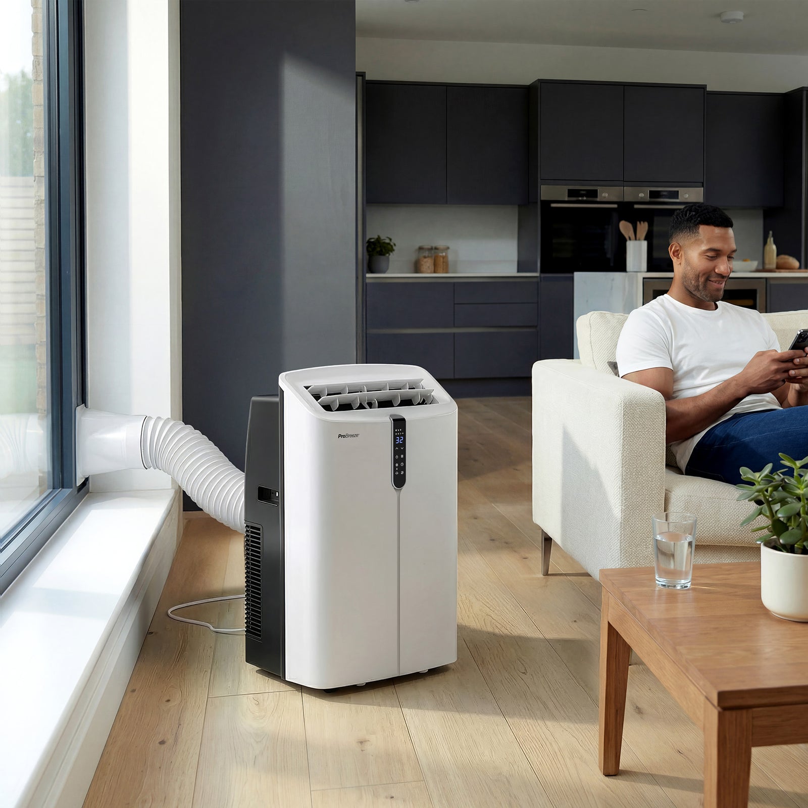 OmniCool™ 12000 BTU Quiet Portable Air Conditioner | Pro Breeze