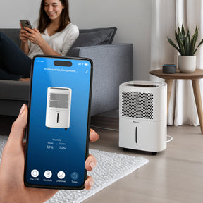 12L Dehumidifier with Built-in Humidistat and Smart App Control