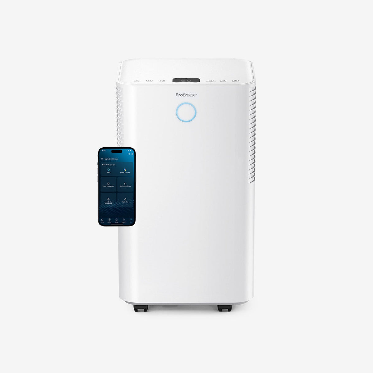 <tc>Deshumidificador silencioso OmniDry 12L con máxima extracción y control a través de aplicación inteligente</tc>