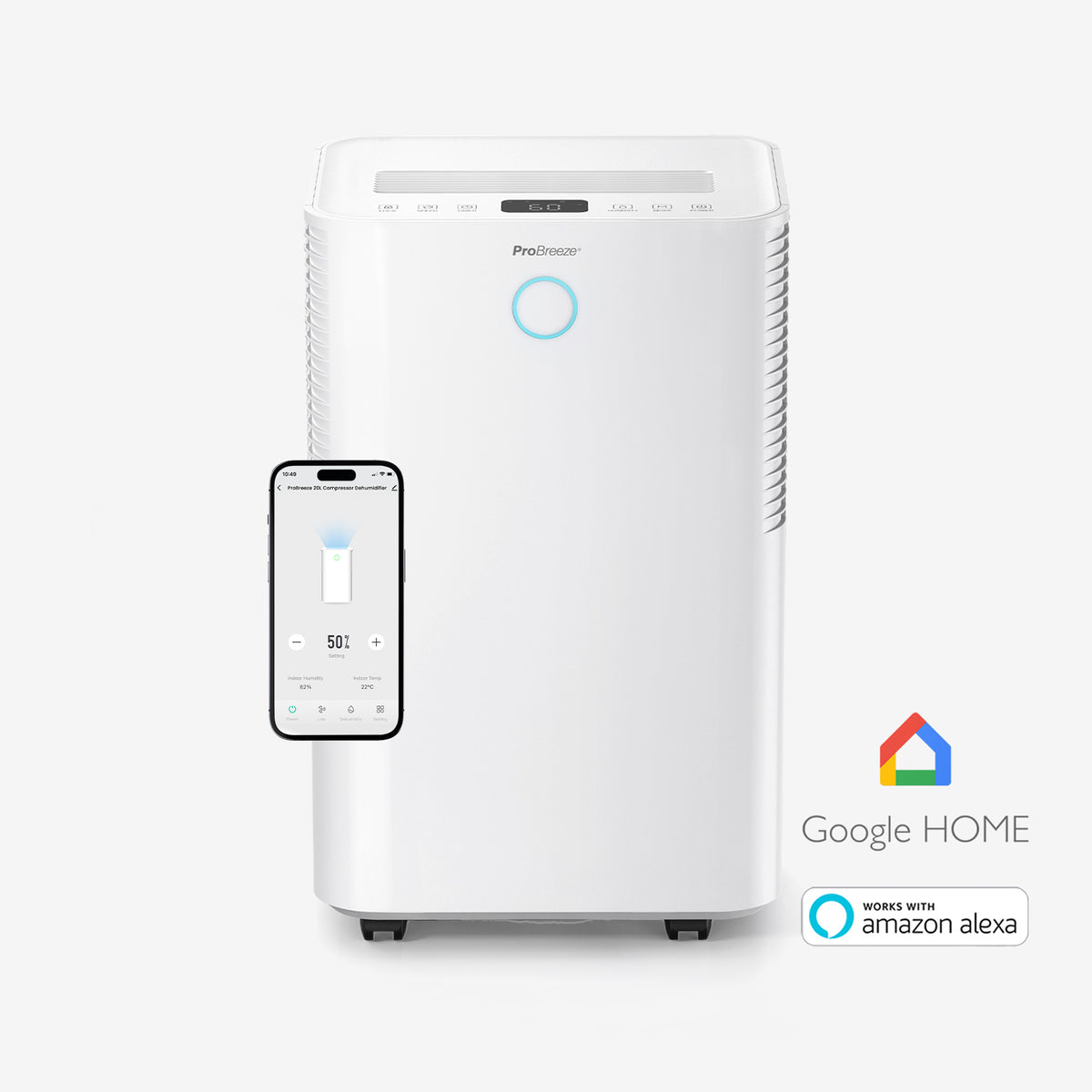 <tc>OmniDry 20L Energiezuinige luchtontvochtiger met wasdroogmodus en Smart App-bediening</tc>