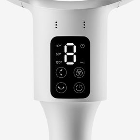 AirFlo 43" Smart Hybrid Pedestal Fan - Ultra-Quiet Air Circulator - White