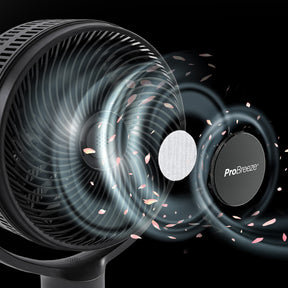 AirFlo Plus 44" Ventilatore a piantana ibrido - Circolatore d'aria ultra silenzioso - Bianco