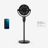 AirFlo Plus 44" Ventilatore a piantana ibrido - Circolatore d'aria ultra silenzioso - Bianco