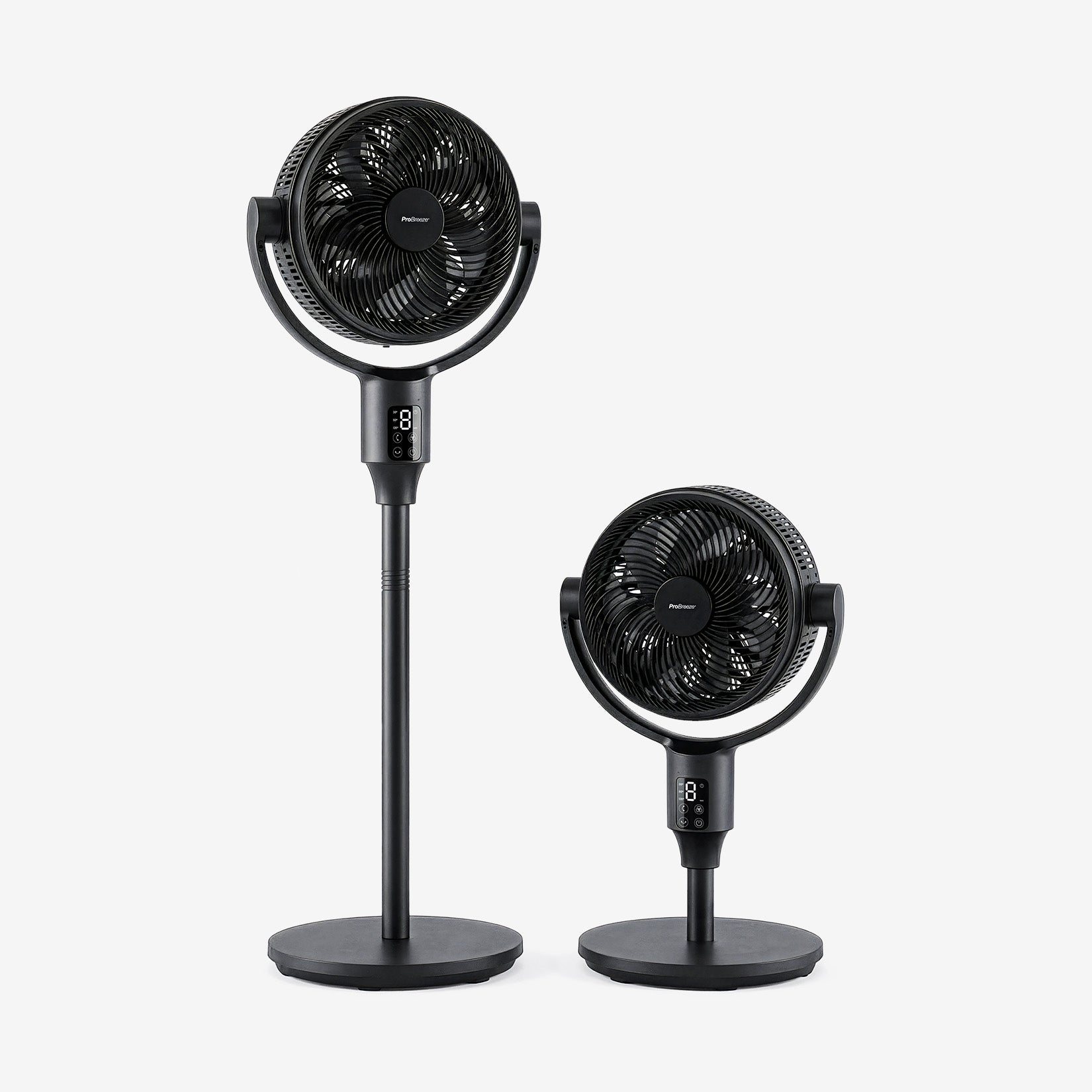 AirFlo Plus 44" Ventilatore a piantana ibrido - Circolatore d'aria ultra silenzioso - Bianco