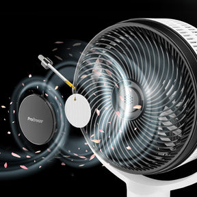 AirFlo Plus 44" Ventilatore a piantana ibrido - Circolatore d'aria ultra silenzioso - Bianco
