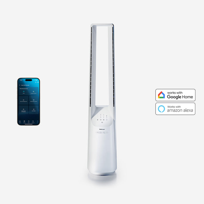Pro Breeze 102 cm slimme bladloze torenventilator