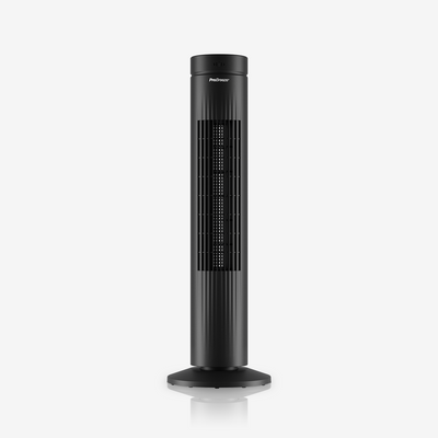 30" Oscillating Tower Fan with Touch Panel - Black