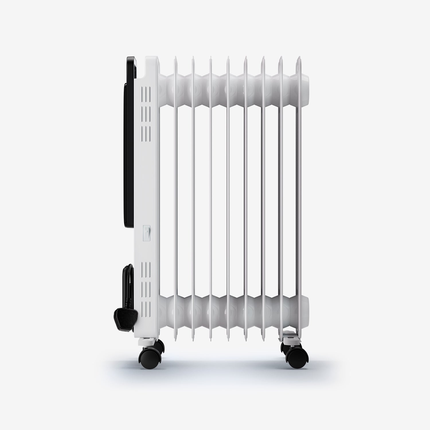 <tc>OmniWarm 2500W Oliegevulde Radiator met 11 Lamellen, Eco-modus, Digitale Display en Slimme App-besturing - Wit</tc>