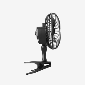 Mini ventilador con clip de 6" - Ultra silencioso y de alta potencia - Negro