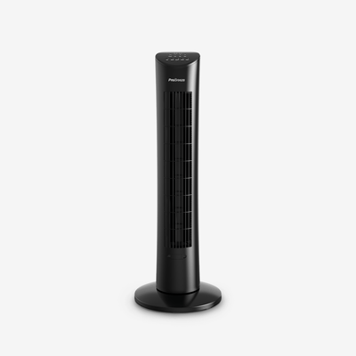 30" Oscillating Tower Fan - Black