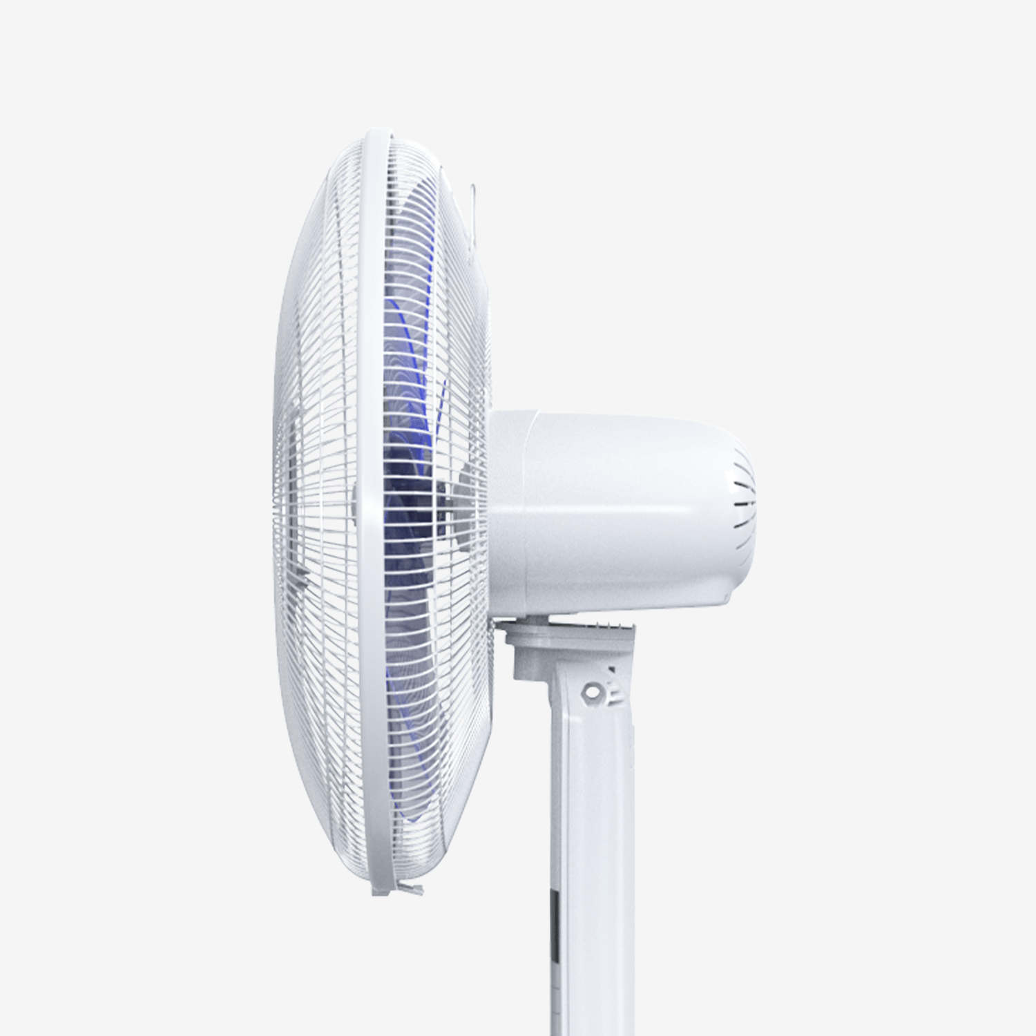 Ventilador de pedestal de 16" con 4 modos de ventilador y control remoto - Blanco