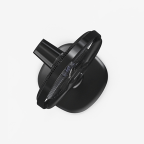 Ventilador de pedestal de 16" - Motor de CC de bajo consumo, 3 modos de funcionamiento y control remoto - Negro