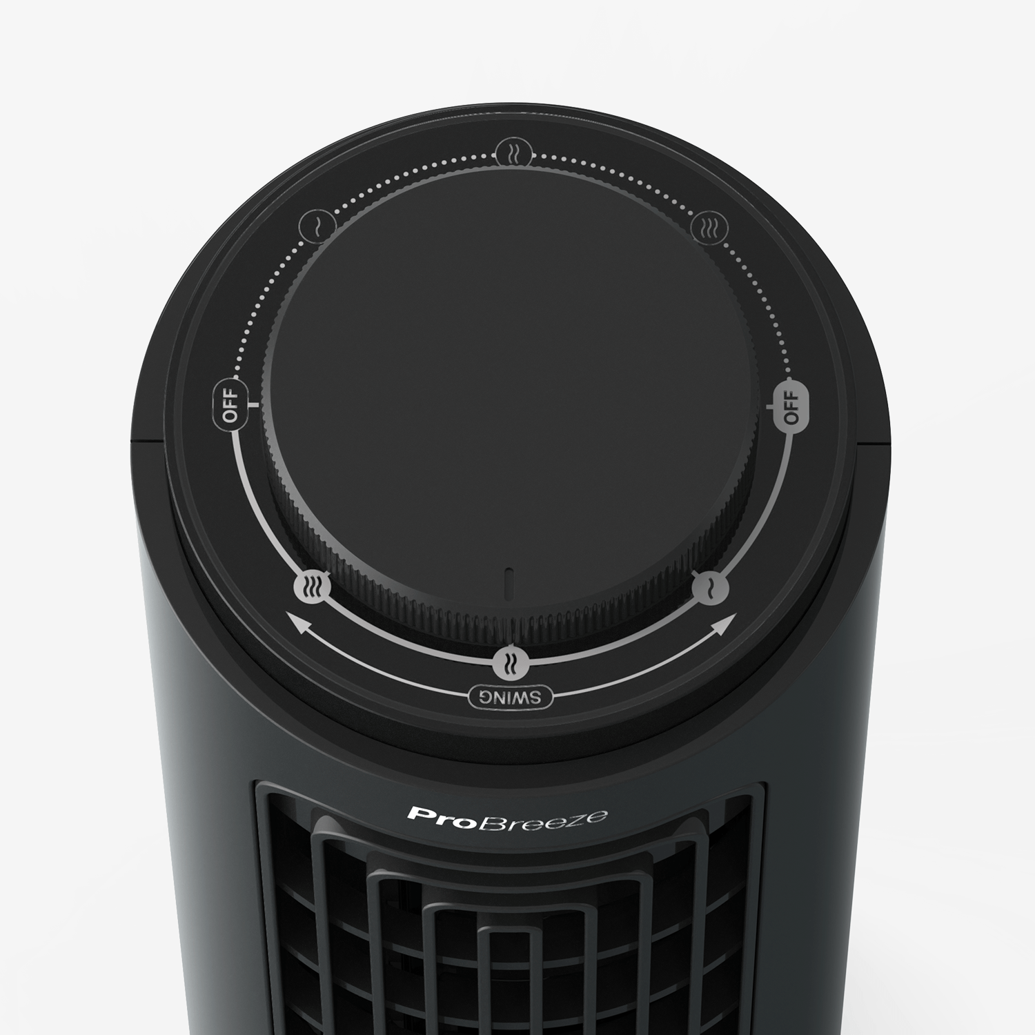 Mini ventilateur tour de bureau à 3 vitesses - Noir