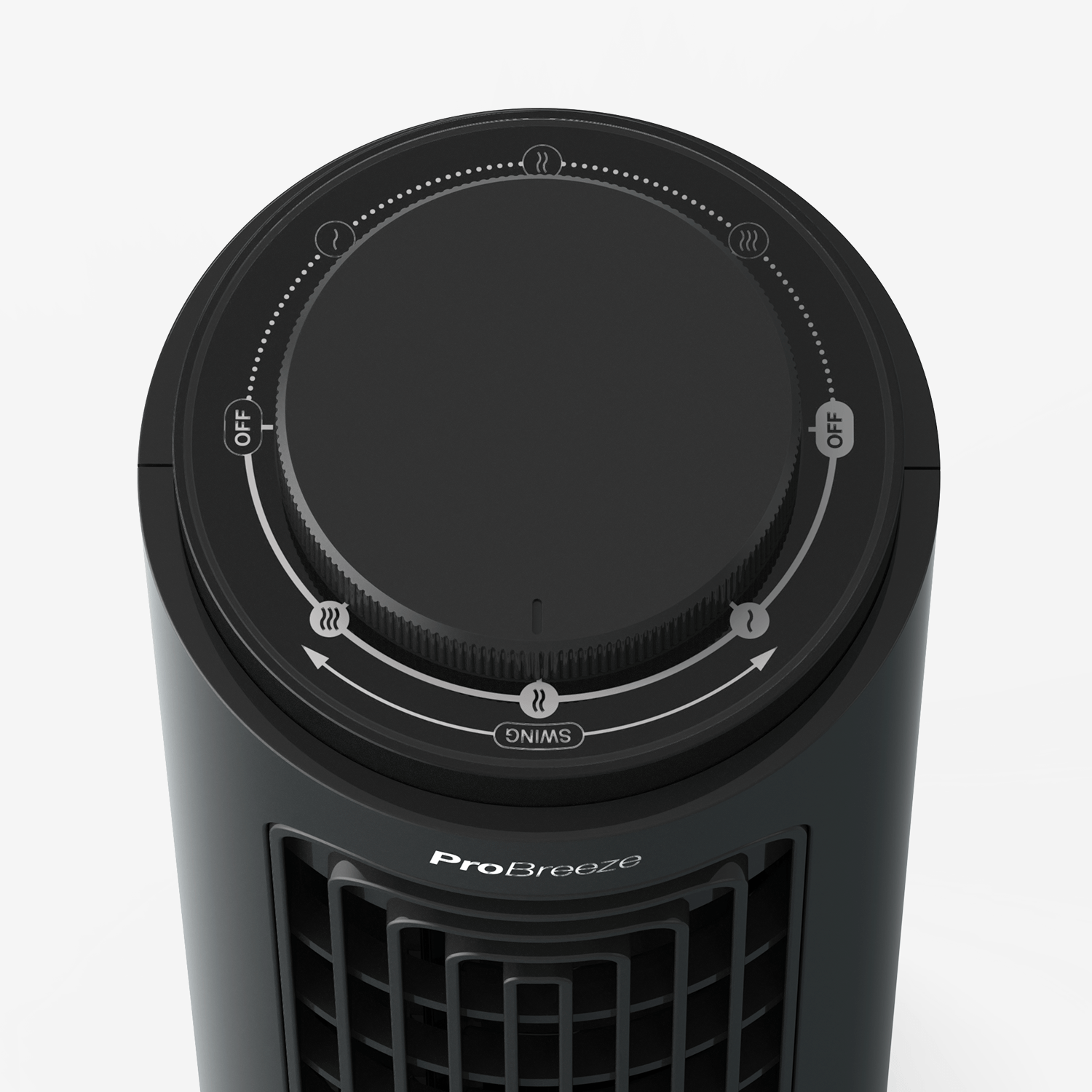 Mini ventilatore a torre da tavolo a 3 velocità - nero