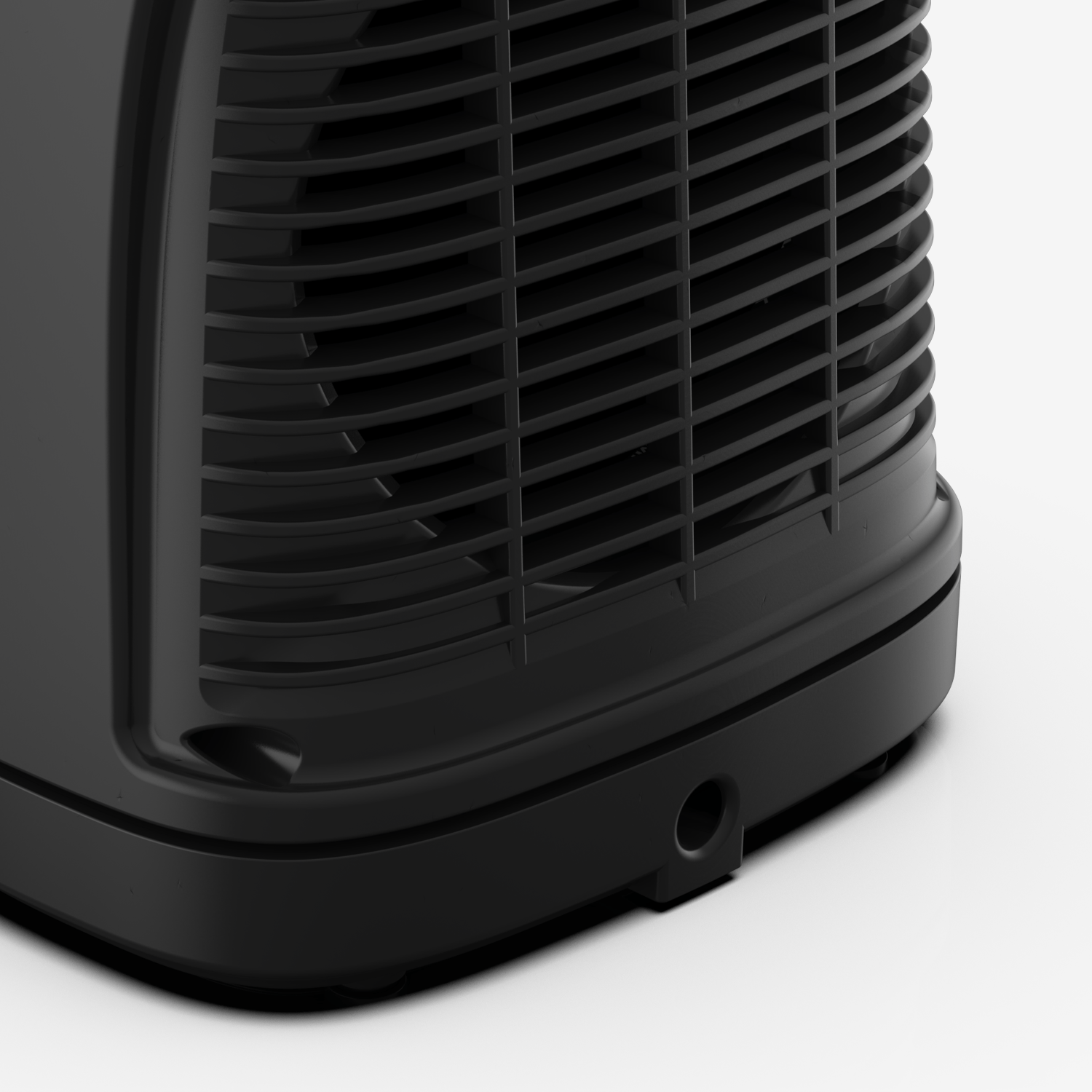 Mini termoventilatore in ceramica da 1800 W - nero