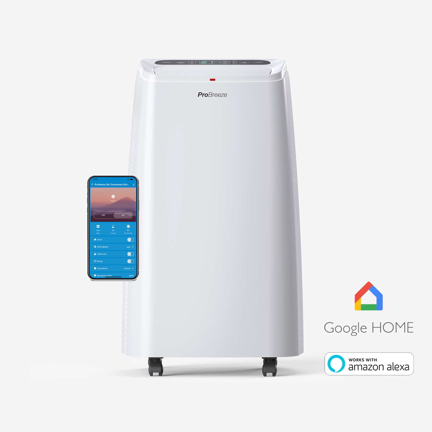 12,000 BTU 4-in-1 Portable Air Conditioner & Heater - WiFi, App & Voice Control Compatible - with Dual Window Kit